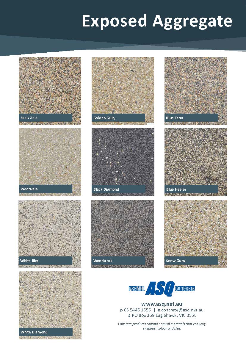 News Exposed aggregate concrete